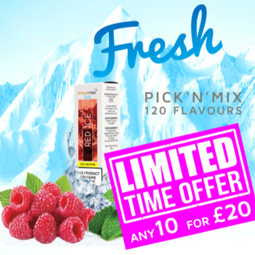 RefillStationUK's tweet photo. Freshen up your vaping experience with our unbeatable offer! 🌟🌬️ Get 10 fresh flavours for just £20 and enjoy a variety of crisp and refreshing liquids. 
https://t.co/eHmEXREliZ 

#vape #vapelife #vapecommunity #vapenation #vaping #vapeon #vapeporn #vapefam #vapor #vapers https://t.co/c0MIRFQ3kj