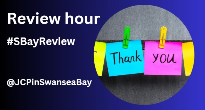 Diolch! Thank you for joining us for today's #SBayReview

Make sure you do not miss out on local job vacancies, events and advice by following us @JCPinSwanseaBay   

#BridgendJobs #NPTJobs #SwanseaJobs #SBayAdvice