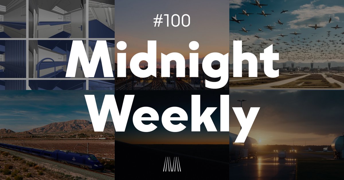 MidnightRails's tweet photo. Our newsletter celebrates its 100th anniversary tonight 🎉

While we wait to welcome you on board, every Friday at midnight the Midnight Weekly newsletter will take you on a journey through time 🌃🚆🌅

Start traveling with us: https://t.co/EGKrPUDZaC 📬 https://t.co/2gBw2u9kgo
