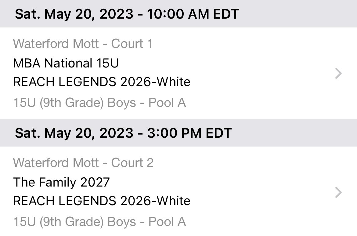 REACH Legends-White back in action this weekend in the @MittenRecruit Spring Showcase. Excited for some strong competition #BeLEGENDARY @mitchellbaenz