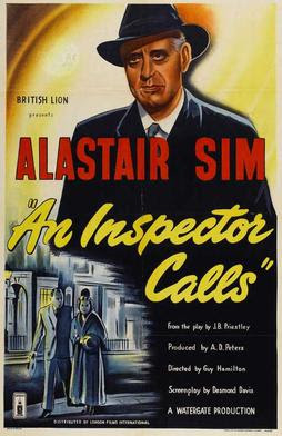Alastair Sim alert! The brilliant actor stars in J B Priestley's classic An Inspector Calls (1954) @TalkingPicsTV 6.55pm this evening #AlastairSim #JBPriestley