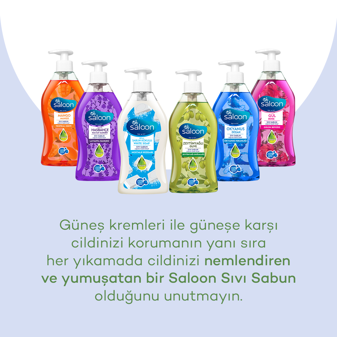 Yenilenen Saloon Sıvı Sabun seçenekleri ile her mevsim cildinizi nemlendirebilir, kurumuşciltlere veda edebilirsiniz.

#Saloon #DoğanınSanatınıKeşfet #Sabun