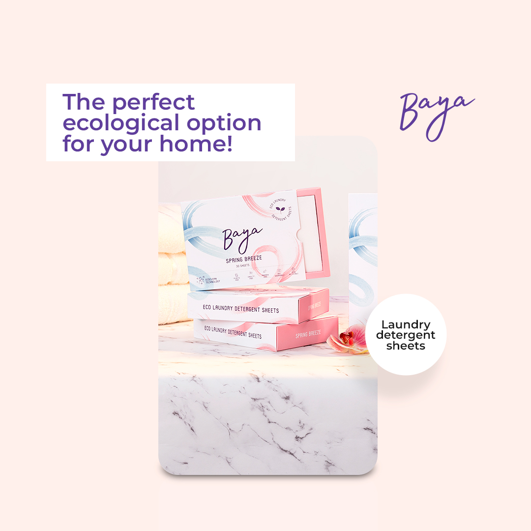 BayaLifeUAE's tweet image. Tired of cluttered laundry rooms? Simplify your space with Baya Laundry Sheets! 🌺✨ Visit baya.life and revolutionize your laundry routine in UAE. Say goodbye to bulky detergents and hello to a streamlined cleaning experience. 🧺 #BayaLife #UAE #ConvenientCleaning