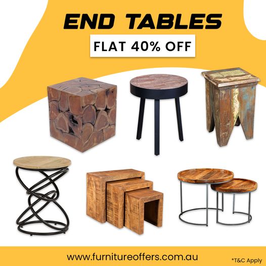 Looking for the perfect finishing touch for your living room? Our end tables are the perfect blend of style and functionality. 
Buy Now Today - furnitureoffers.com.au/tables/end-tab…
#furnitureoffers #endtables #furniture #homedecor  #azwhu #Zaman_Park #PodcastAndChill