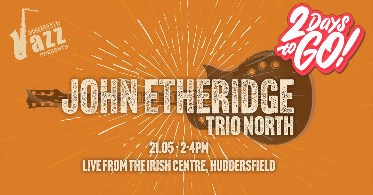 huddjazz's tweet photo. Only 2 days left now until our next live event.  Come join us on Sunday 21st May as we host the fabulous John Etheridge Trio North.  Tickets (£14.00 plus booking fee) are available online via https://t.co/pcr1mrqrnB  #Huddersfield #jazz #livemusic #livejazz #localevent https://t.co/dzUpTffyJ6