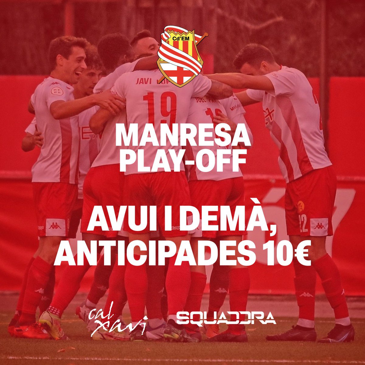 CdEManresa's tweet photo. ℹ️ ENTRADES ANTICIPADES (FAQS)
🎫 Avui i demà a Cal Xavi i a Squaddra!
(També avui al Congost, Cube, Ateneu, Vela i Montepio).
😉 I evitareu cues a taquilles diumenge abans del partit.
#ManresaPlayOff #Objectiu2000 https://t.co/bE5BXSi9vp
