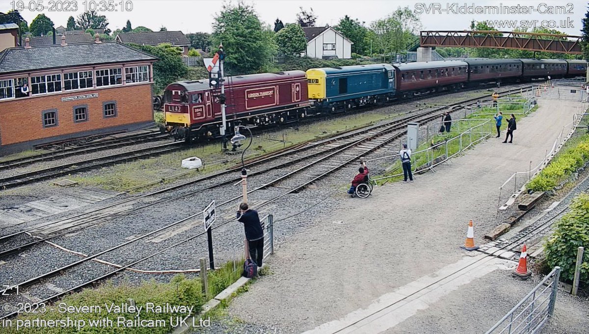railcamlive's tweet photo. 📣Hope everyone is enjoying day 2 of the SVR diesel gala so far? 🎉
Here are a few snapshots from our cameras this morning 📸
Don’t forget to check out the live stream from #railnet at Kidderminster 👀 click on the link below 👇
https://t.co/AB7fox5icM
@svrofficialsite https://t.co/bfyfBjFGKx