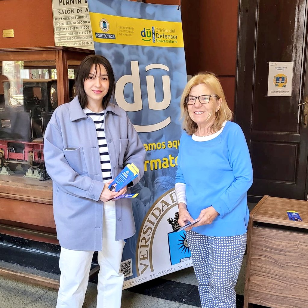 📷 Nos visita la adjunta al Defensor Universitario <a href="/DU_UPM/">Defensoría Universitaria UPM</a> y junto a la Delegada de Estudiantes <a href="/daetsime/">Delegación ETSIME</a> dan a conocer la labor que realizan a la comunidad universitaria de <a href="/minasenergiaupm/">minasenergiaupm</a>
<a href="/La_UPM/">Universidad Politécnica de Madrid</a>
¡Gracias por vuestra labor!

#somosUPM #familiaMinera #etsimeupm #universidad