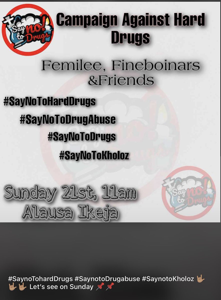 #saynotokholoz #saynotodrugabuse #SayNoToDrugs #saynoroharddrugs @Fineboinars Let’s see on Sunday sharp📌