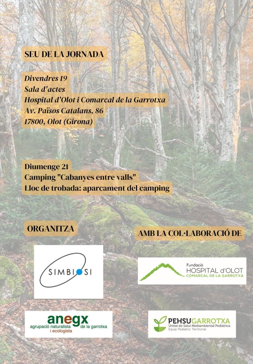 Ferran Campillo i López, MD (@doktorkampi) on Twitter photo Formació per a sanitaris a <a href="/hospiolot/">F. Hospital d'Olot</a> per parlar de 🌳 boscos i salut humana 🩺 amb participació de la <a href="/PEHSUGarrotxa/">PEHSU.CAT</a>, <a href="/jm_mallarach/">Josep Maria Mallarach</a>, @quioniav <a href="/icsgirona/">ICS Girona</a>, Laia Sadurní <a href="/Assoc_Silene/">Associació Silene</a> i Joan Montserrat <a href="/Anegarrotxa/">ANEGx</a> <a href="/parcscat/">Parcs de Catalunya</a>. Els boscos són equipaments sanitaris. Formació per a sanitaris a <a href="/hospiolot/">F. Hospital d'Olot</a> per parlar de 🌳 boscos i salut humana 🩺 amb participació de la <a href="/PEHSUGarrotxa/">PEHSU.CAT</a>, <a href="/jm_mallarach/">Josep Maria Mallarach</a>, @quioniav <a href="/icsgirona/">ICS Girona</a>, Laia Sadurní <a href="/Assoc_Silene/">Associació Silene</a> i Joan Montserrat <a href="/Anegarrotxa/">ANEGx</a> <a href="/parcscat/">Parcs de Catalunya</a>. Els boscos són equipaments sanitaris.