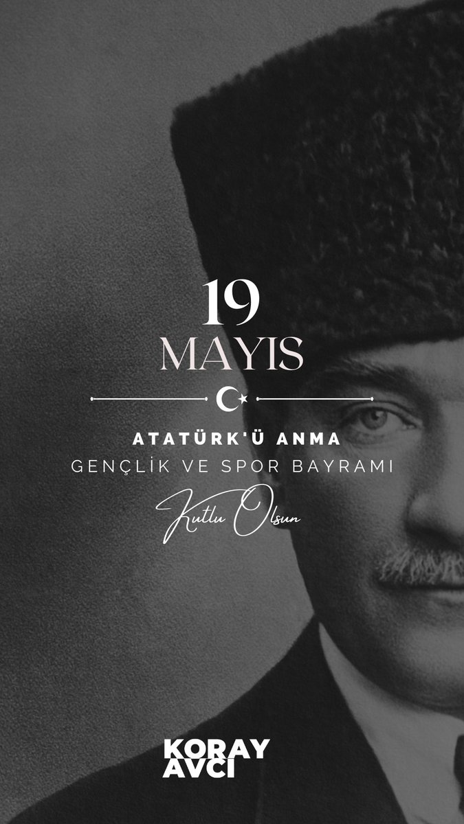 Koray AVCI (@avcikoray) on Twitter photo Gençler ve Genç kalanlar!
19 Mayıs ATATÜRK’ü ANMA
GENÇLİK VE SPOR BAYRAMIMIZ KUTLU OLSUN.🫶🏽🇹🇷🇹🇷🇹🇷 Gençler ve Genç kalanlar!
19 Mayıs ATATÜRK’ü ANMA
GENÇLİK VE SPOR BAYRAMIMIZ KUTLU OLSUN.🫶🏽🇹🇷🇹🇷🇹🇷