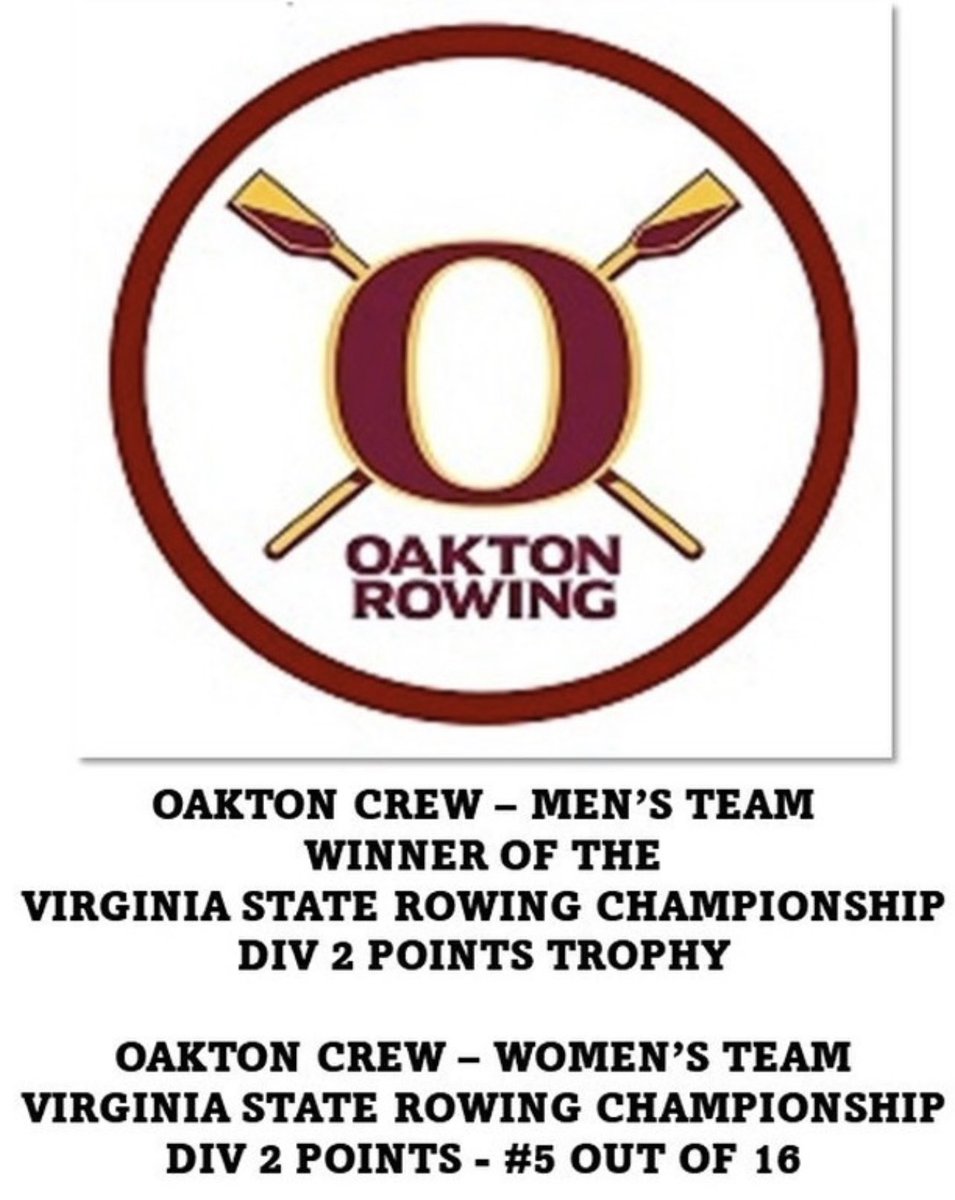 Congratulations Oakton Crew team!!!