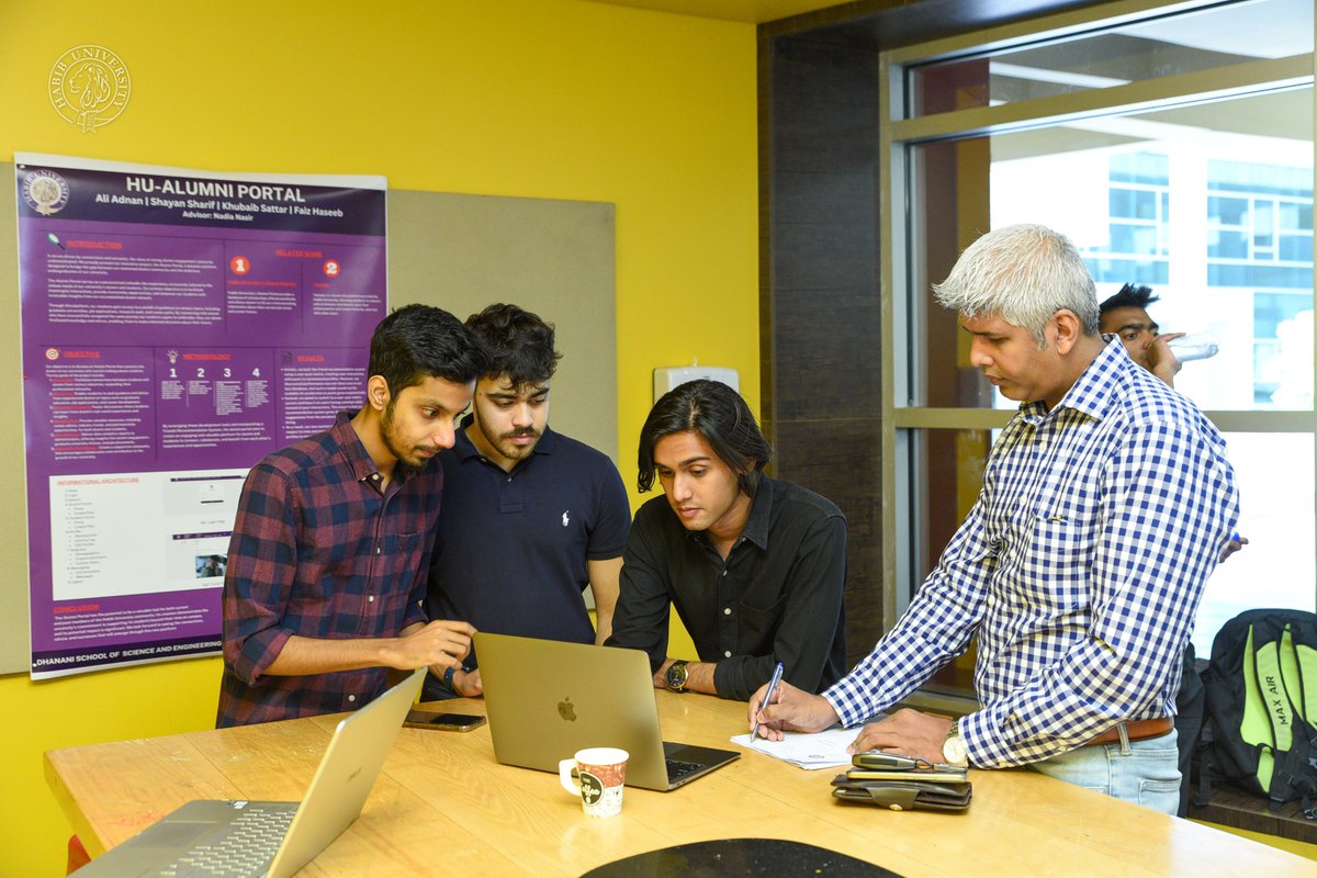 HabibUniversity's tweet photo. The outstanding projects by our #ComputerScience students from the #Classof2023 at #HabibUniversity's Final Year Project Showcase was a testament to their unwavering dedication, remarkable critical thinking & research skills.
#FYPShowcase #ShapingFutures https://t.co/kigcNIlViR