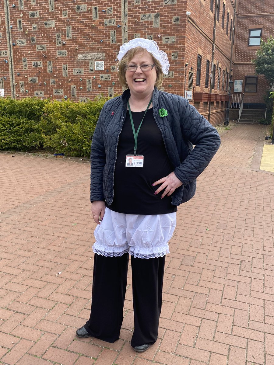 And @bbchw we did have a teacher with bloomers! Just not on her head…Mrs Apperley certainly got in the spirit #pantstoleukaemia