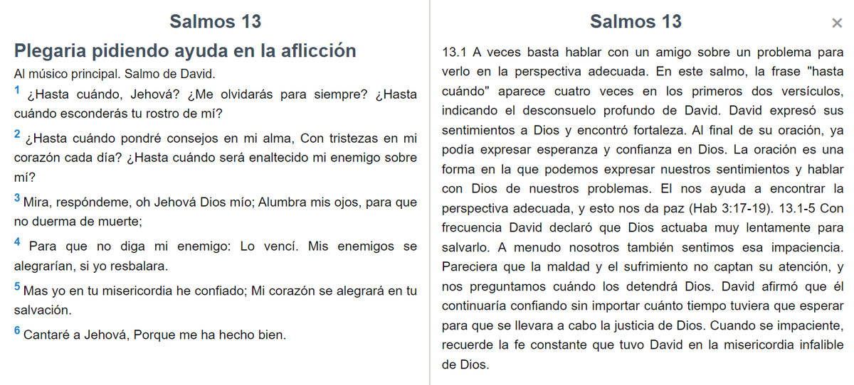 #rpsp/ Salmo 13
Dios esta a nuestro lado en los momentos de afliccion.