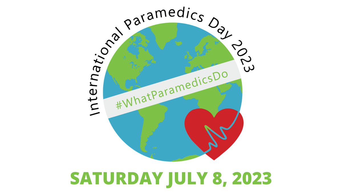 International Paramedics Day will be held on 8th July 2023 to build a better understanding of the breadth and depth of work carried out by paramedics around the world.

internationalparamedicsday.com

#WhatParamedicsDo #IPD2023