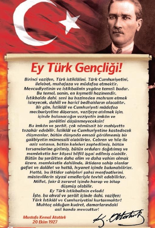 "BAĞIMSIZLIKTAN
YOKSUN BİR ULUS
UYGAR İNSANLIK
KARŞISINDA
UŞAK OLMAKTAN
KURTULAMAZ"#ATATÜRK❤️

19 Mayıs Onurlu Mücadelemizin
İlk Adımının
104.Yılı Kutlu Olsun 🇹🇷🇹🇷🙏
#MustafaKemalAtatürk🇹🇷❤️🇹🇷
#19MAYIS
#19MAYIS1919
#19MayısAtatürküAnmaGençlikVeSporBayramımızKutluOlsun
🇹🇷🇹🇷🇹🇷🇹🇷🇹🇷