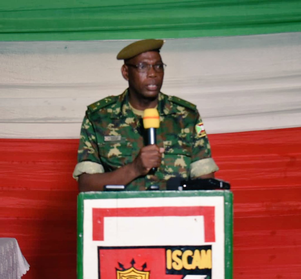 RTNBurundi's tweet image. Selon le commandant de l&apos; #ISCAM, Gén. Bde. Gaspard Baratuza, cette semaine est dédiée aux activités scientifiques, culturelles et sportives. Les activités de la semaine de l&apos; #ISCAM commencent ce jeudi 19 pour se clôturer le 26 mai courant