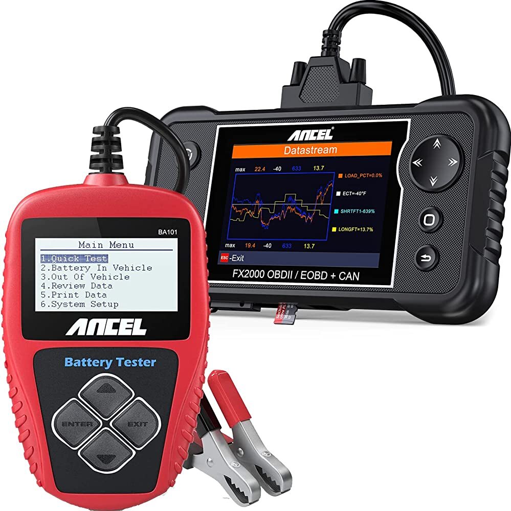 AdonisDraven's tweet photo. ANCEL BA101 Professional 12V 100-2000 CCA 220AH #Automotive Load #Battery #Tester with ANCEL FX2000 #Automotive OBD2 #Scanner Check Engine ABS SRS Transmission #Diagnostic #Scan #Tool https://t.co/b1zxUYuq5V https://t.co/jJP0vDLF9R