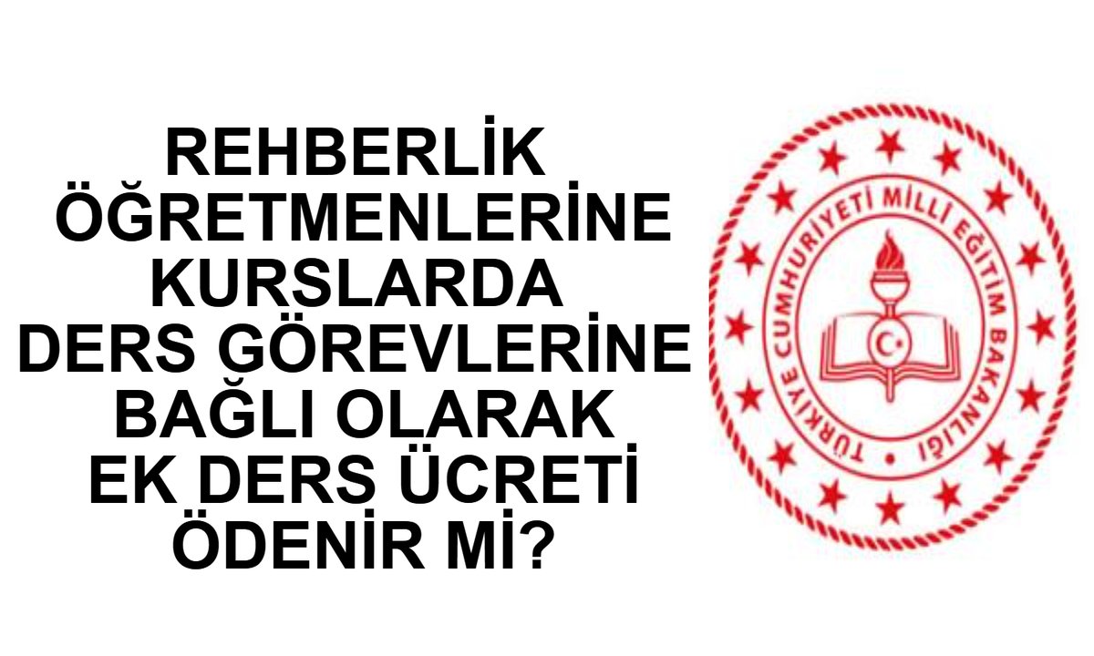Milli Eğitim Bakanlığı, eğitim kurumlarında görev yapmakta olan rehberlik öğretmenlerine, halk eğitimi merkezlerinde açılan kurslarda ders görevi bu 
toplusozlesme.com/haber/rehberli…