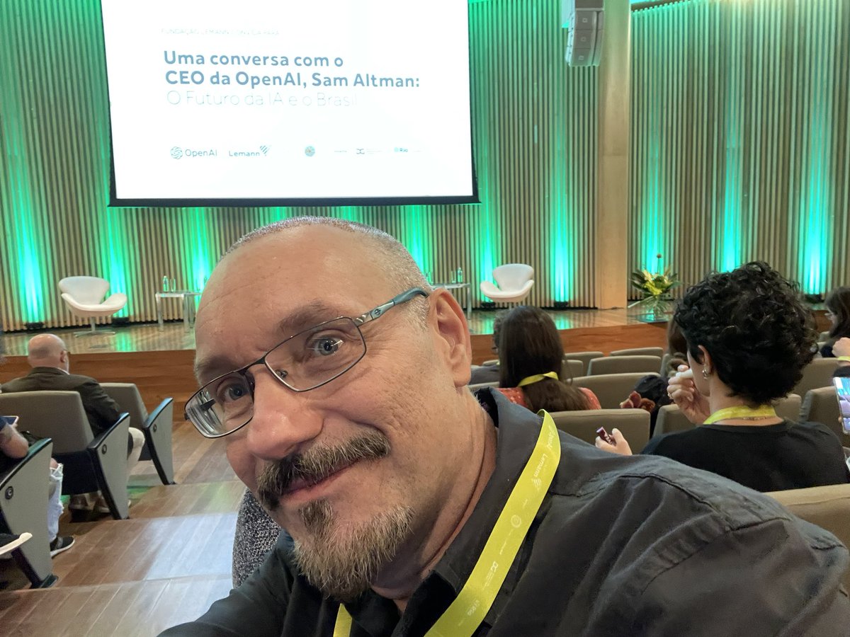 rprimi's tweet photo. Evento da Lemann trouxe Sam Altman para o Rio. Vamos aproveitar essa onda revolucionaria que a IA esta trazendo e aplicar na melhora da educação no Brasil. https://t.co/KdxcBrLWlF