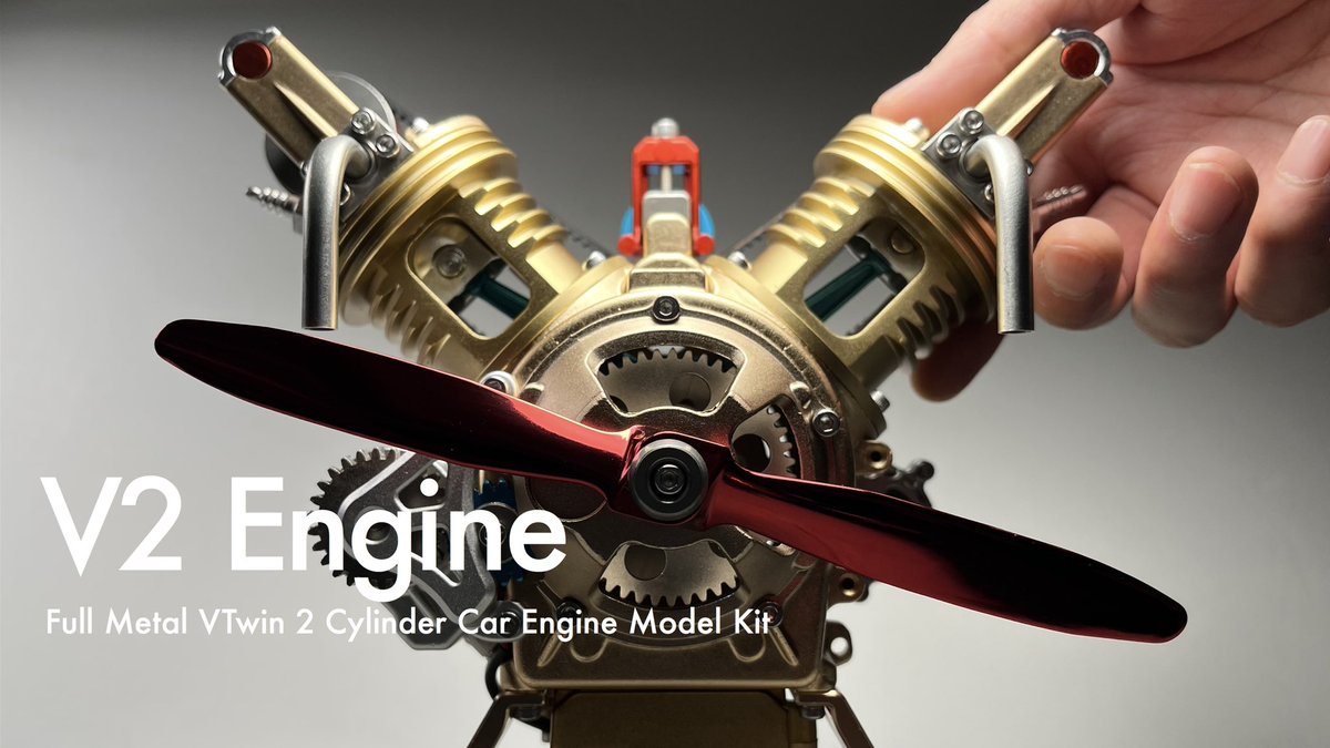 KotaScale's tweet photo. V2エンジンの製作動画 完成!
It’s on YouTube !!
https://t.co/HbFrDWQMh5
Building a V2 Engine Model Kit
V2 Engine Model Kit : https://t.co/mJFghbv2qH
10% Off Coupon Code: ksm
#EngineDIY #V2_Engine #DIY #scalemodel https://t.co/ko2Uw77jjn
