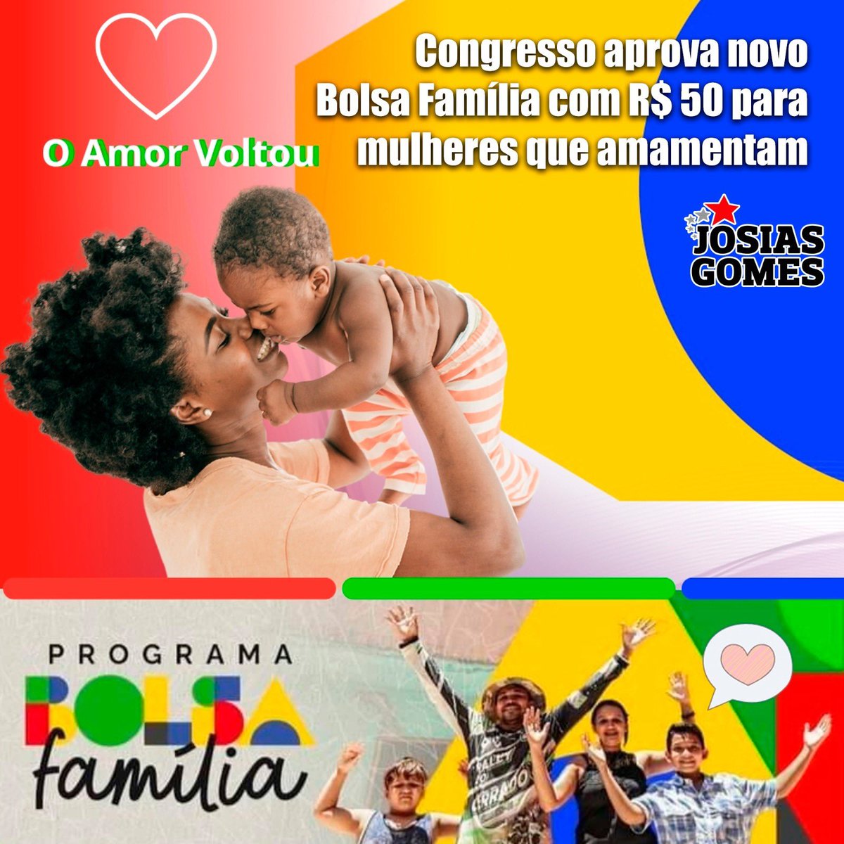 Veja como ficou o Bolsa Família turbinado:
– Pagamento mínimo de R$ 600 para os inscritos no CadÚnico; – Adicional de R$ 150 por criança de até seis anos; – Adicional de R$ 50 por criança ou adolescente entre sete e 18 anos; Leia: josiasgomes.com.br/investir-no-bo…