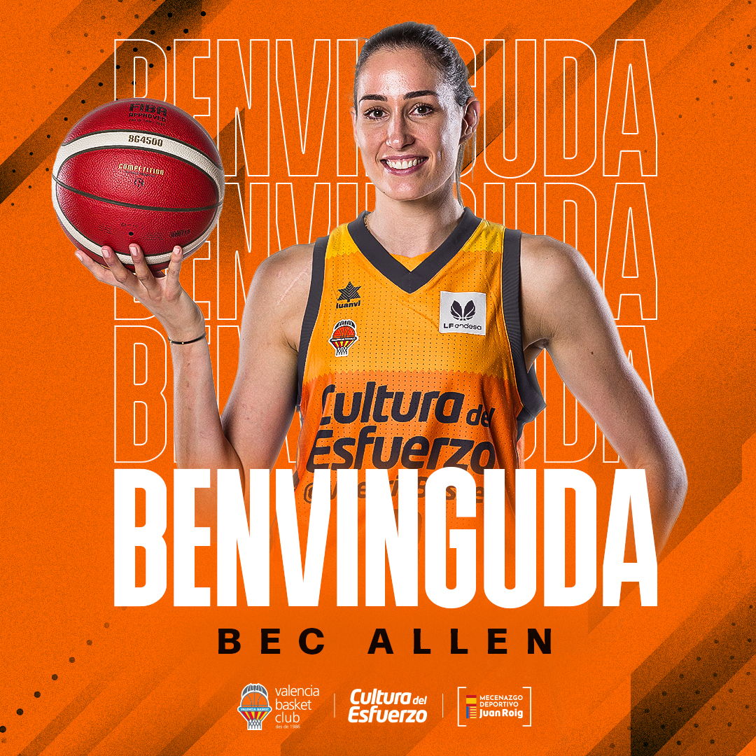 valenciabasket's tweet photo. 🧡⛈️ #LaBorrascaEstàEnCamí

Cas 👉 Bec Allen (@becallen8) vuelve para cumplir su tercera temporada de taronja
https://t.co/TlArptN8OY

Val 👉 Torna per a complir la seua tercera temporada 
https://t.co/qtKZfs5xEL

Eng 👉 Returns for her third season 
https://t.co/6dEugvX9Sc https://t.co/PGaophKSeN