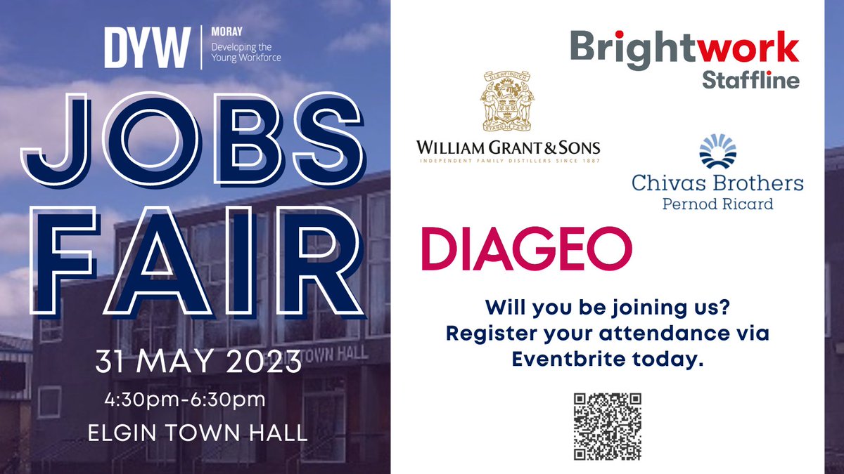 DYWMoray's tweet photo. Looking for a career in the WHISKY industry in Moray?  If yes, speak to the experts at our jobs fair to find out what jobs they currently have on offer? 🥃

REGISTER YOUR ATTENDANCE HERE - https://t.co/FVyTYhdGaa

@ChivasCareers @DiageoGB @GlenfiddichSMW @Brightworkltd https://t.co/Th3domgqJm