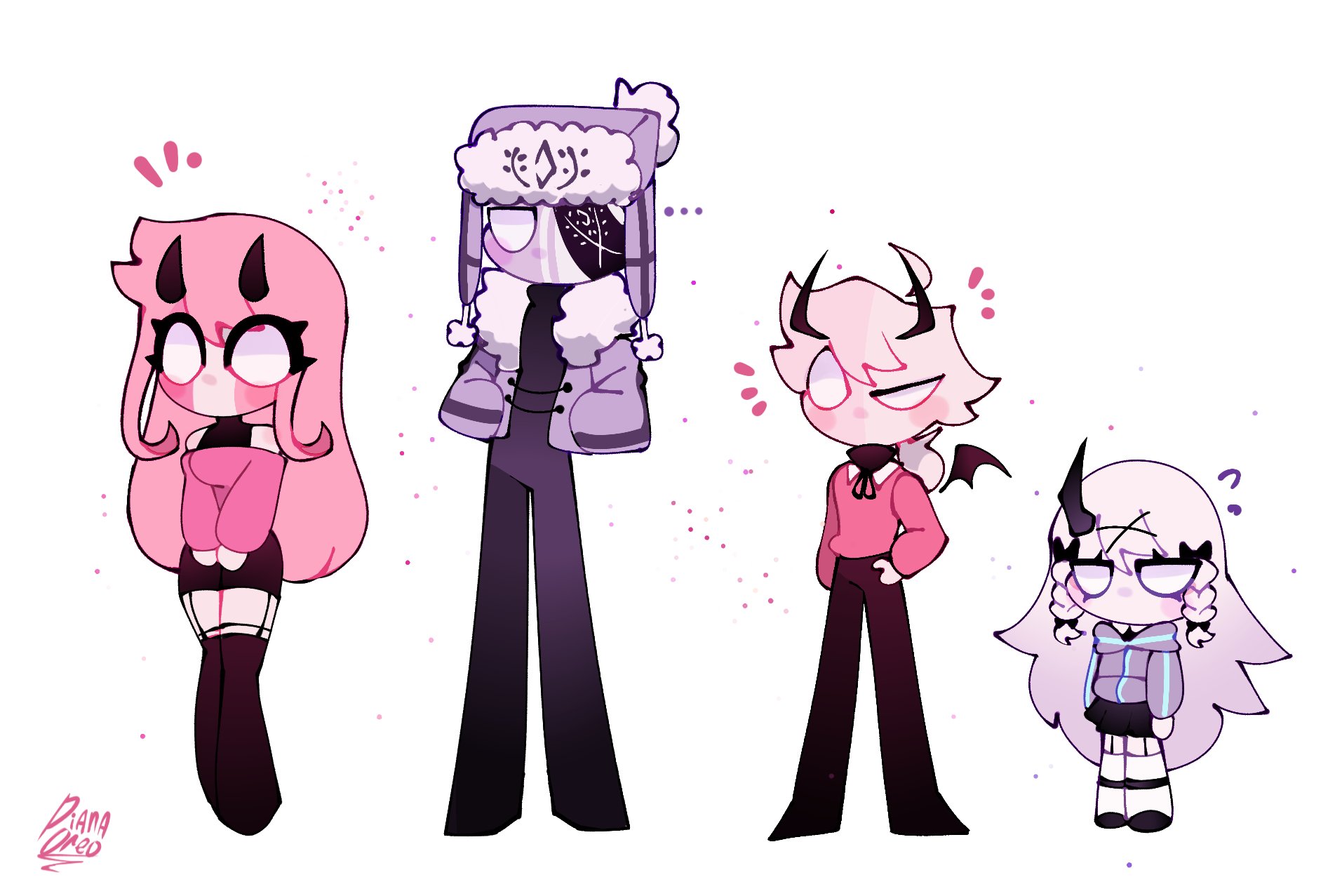 Diana on Twitter "Chibi family midfightmasses mfm sarv ruv 