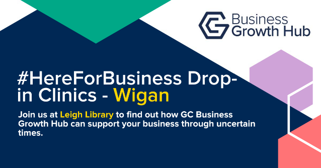 Businesses across Greater Manchester are navigating uncertain times.

Join @BizGrowthHub at Leigh Library in Wigan on Thursday 25 May between 10:30am-12:30pm to see what support is available.

Learn more 👇

businessgrowthhub.com/here-for-busin…

#HereForBusiness #UKSPF