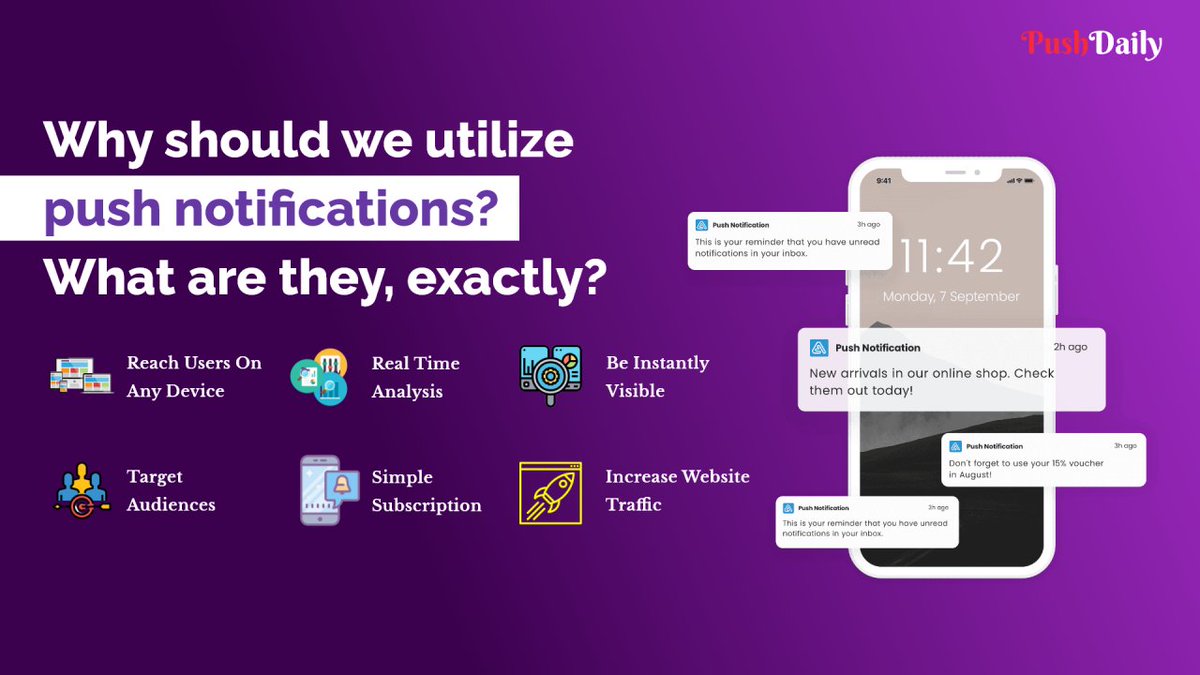 Pushdaily_2023's tweet photo. #freepush #unlimitedpushmessages  #pushmarketing  Hey Guys😍 " Free Unlimited Push Notification" For U💯 Utilize Web Push Notification https://t.co/euIk6rvNSF