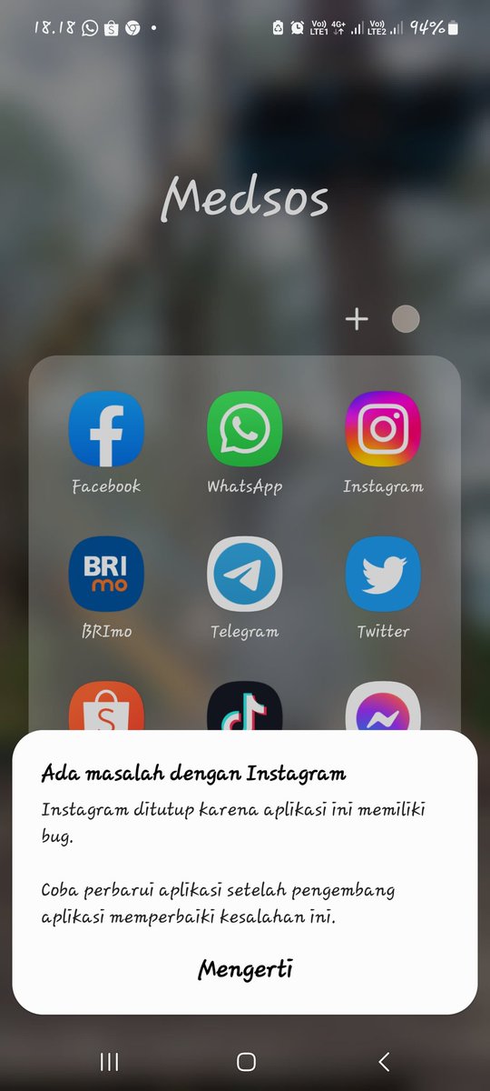 Instagram ini kenapa nge bug??! #instagramerror