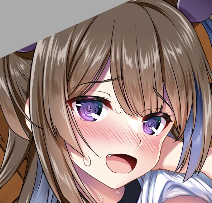 今描いてるCG集のヒロインちゃん センシティブになっちゃうのでお顔だけ…