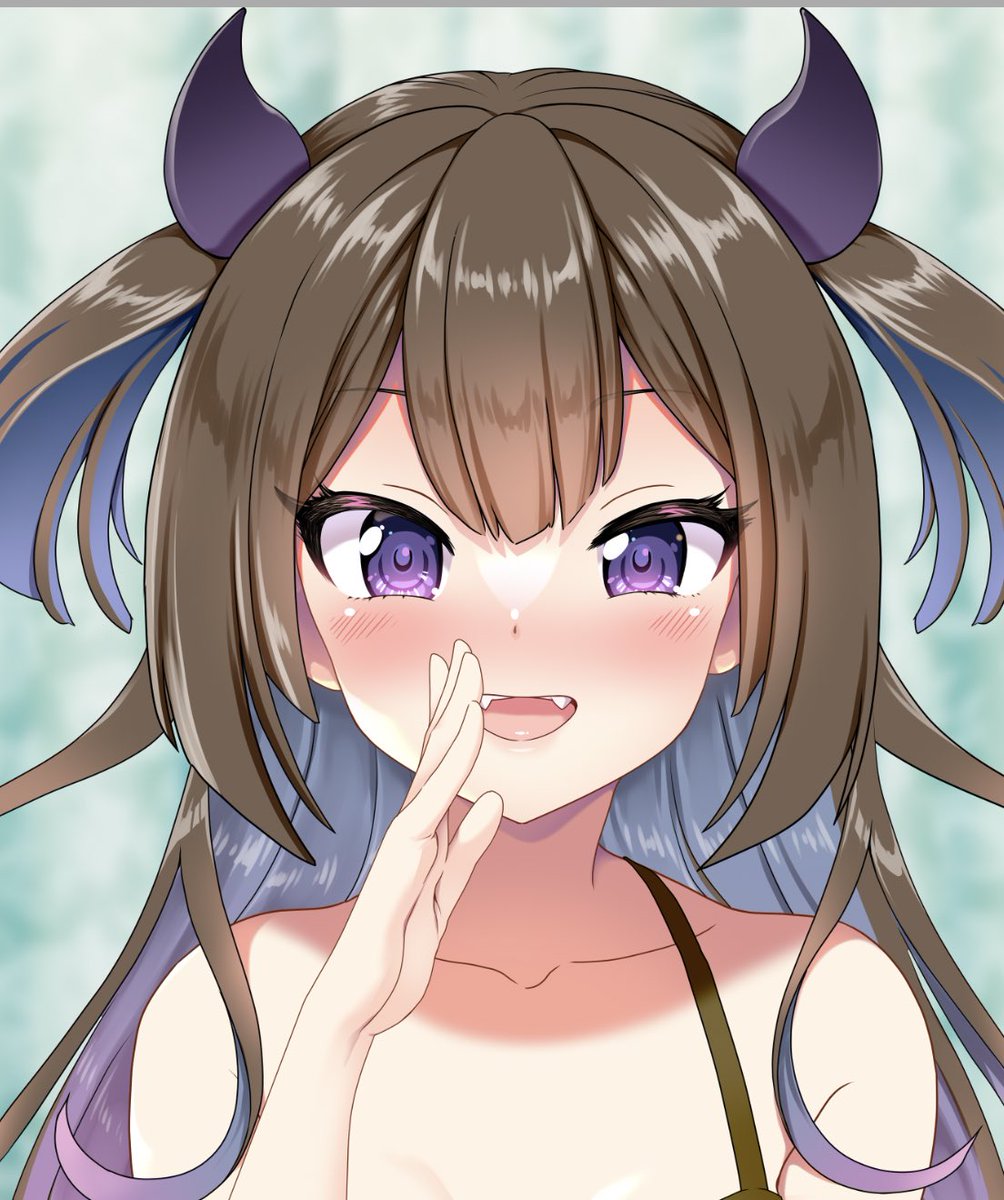 「今描いてるCG集のヒロインちゃん センシティブになっちゃうのでお顔だけ…」|URAN✦コミティアあ16aコミ1J01bのイラスト