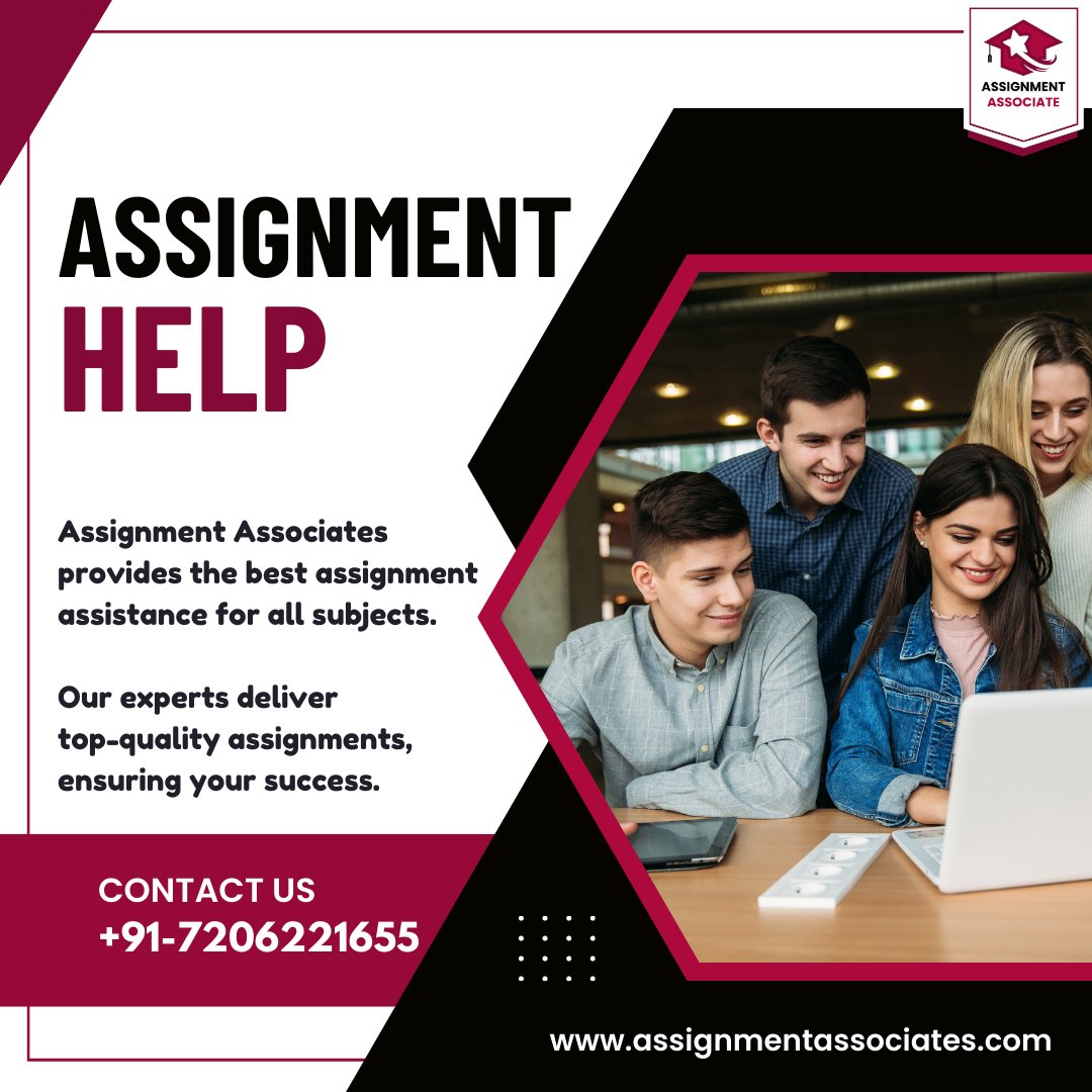AssignmentAsso's tweet image. 📚 Need Assignment Help? Look no further. Assignment Associates provides the best assignment assistance for all subjects. Our experts deliver top-quality assignments, ensuring your success. Don't stress over assignments anymore—get the help you need today.
.
.
.
.
#homeworkhelp