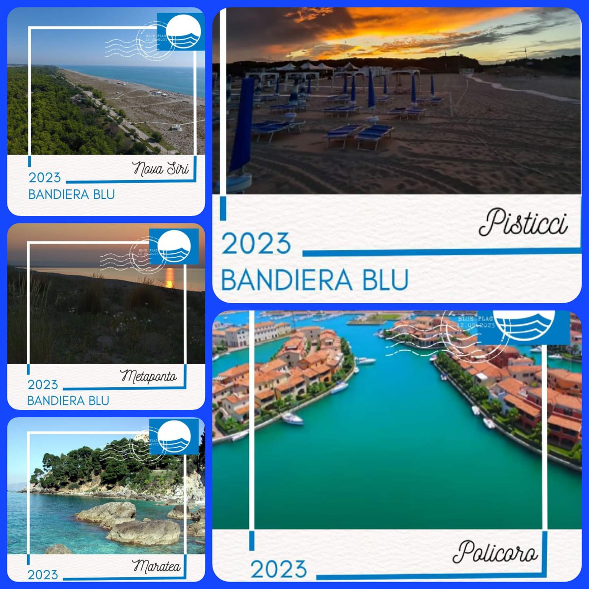 prolocobas's tweet photo. La #Basilicata conferma 5 #BandiereBlu 🇮🇹
Un' occasione per vivere l' #estate 2023 sulle spiagge della #Lucania e gli eventi #ProLoco #Basiliacata 😍
Complimenti ai Comuni di #Pisticci #Policoro #NovaSiri #Bernalda #Metaponto e #Maratea 
Scopri di più su : https://t.co/Ucund7hcbL https://t.co/Tw6QEgXKHE