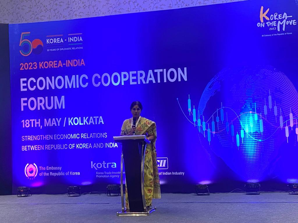 HMIC of Industries, Commerce and Enterprise Dept, Govt of West Bengal participates in the Korea-India Economic Forum held at Westin on 18th May 2023.