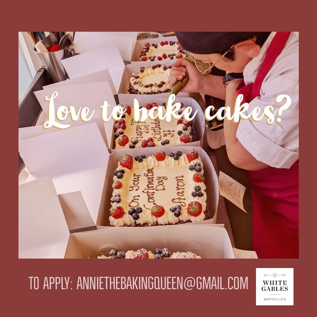 LOVE TO BAKE AND DECORATE CAKES?
We are expanding our team!!
Fun and exciting times ahead 😄

Full and Part time positions
email your CV to anniethebakingqueen@gmail.com or info@whitegables.com 

 #jobseekers #jobopening #jobsearch #jobvacancy #jobint… instagr.am/p/CsbDhqPKhIH/