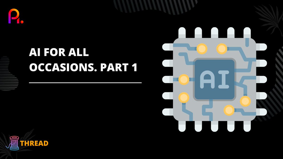 ProAreaAgency's tweet photo. AI for all occasions. For studying, editing, coding, designing, working with sounds, enhancing photos and even getting a job - keep this epic collection for yourself.
PART 1
#proarea #ai #artificialintelligence
1/10 https://t.co/P5XqmFtjJ9