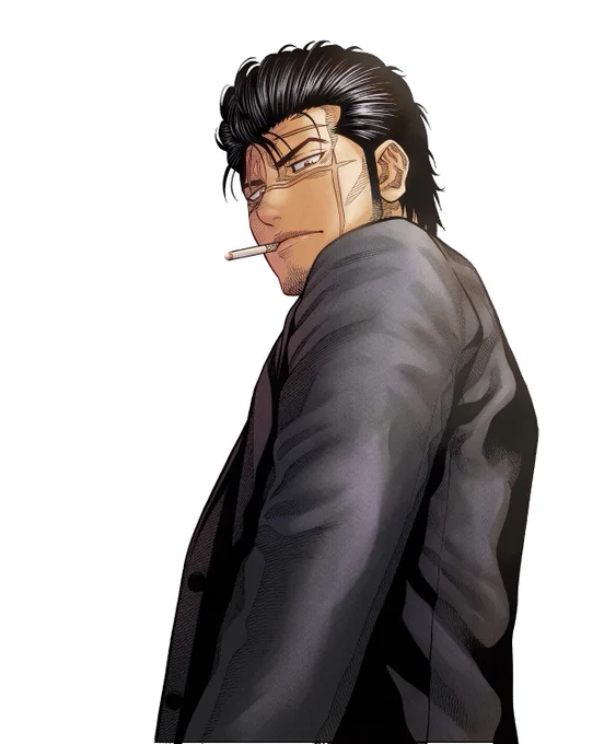 報告遅くなりました。 今週の『ゴールデン・ガイ』は 休載週ですm(._.)m  スタッフや元スタッフに支えられ 今週も無事ノルマクリア みんなありがとう!  俺の塗り方に似せて元スタッフの 藤沢くん が着色してくれました。サンキュー!助かった!