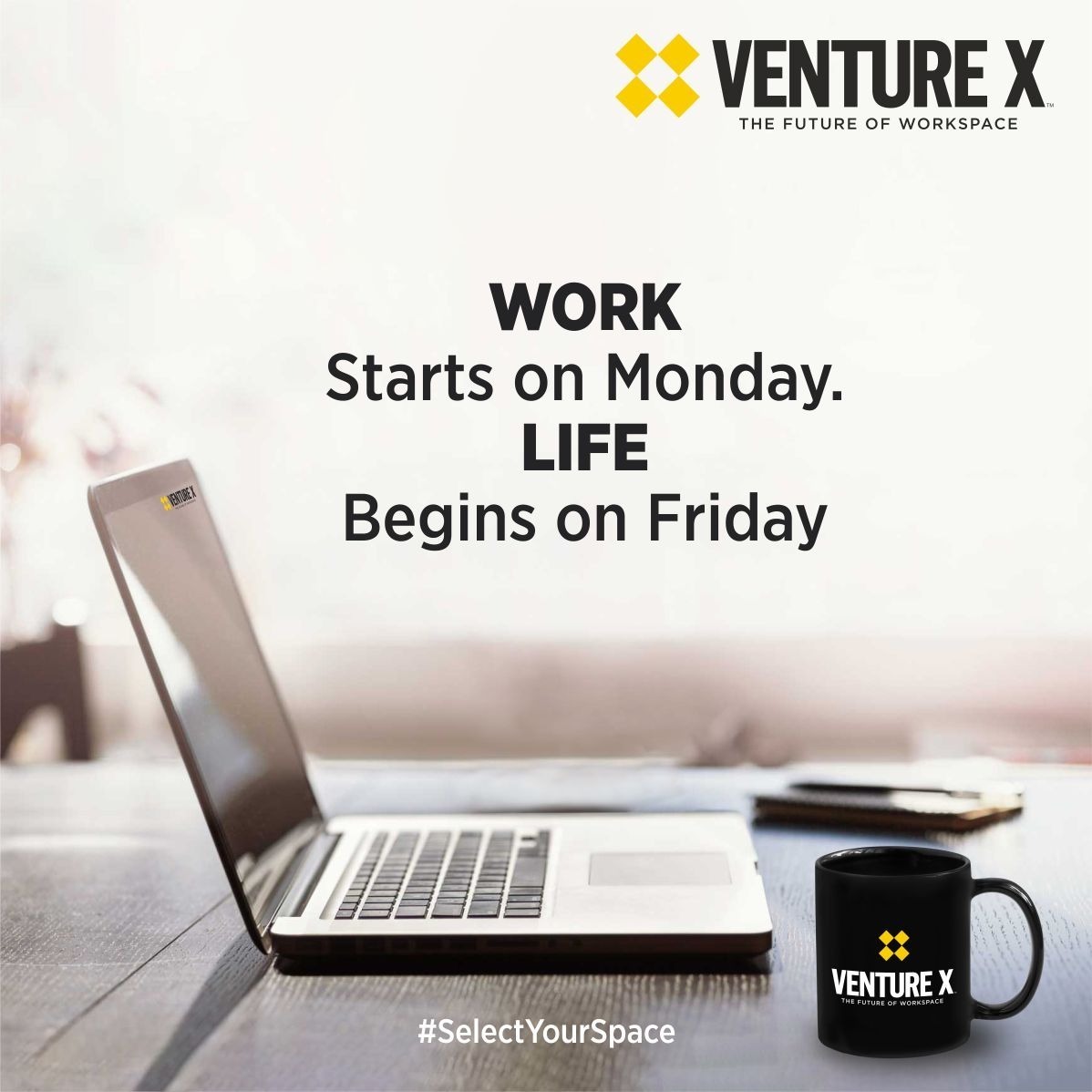 Who else is as excited as we are for the weekend?

#venturexindia #vtx #venturex #selectyourspace #tgif #futureofworkspace #coworkingspaces #coworking #coworkingoffice #businessowner #ceo #beyourownboss #virtualoffice #business #sharedworkspace #flexibleworkspace
