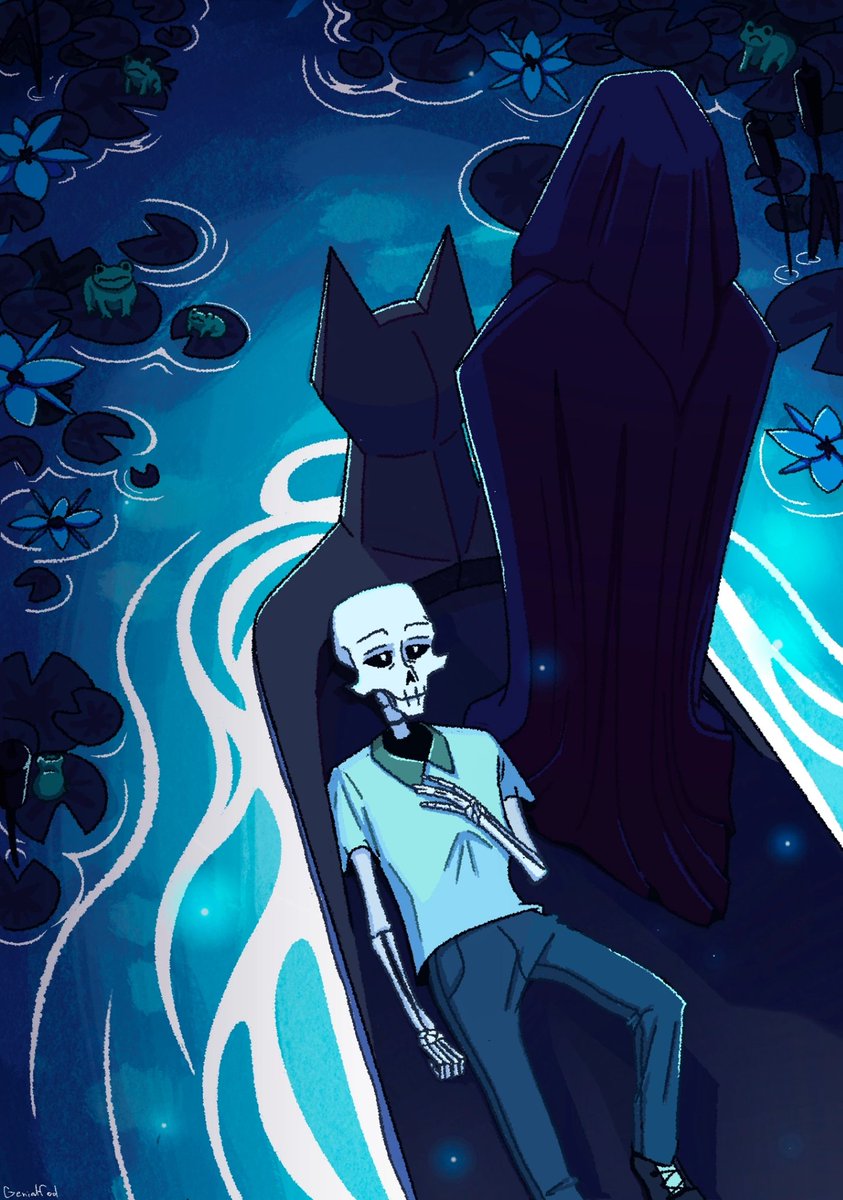 Papyrus always loved Waterfall, these endless rivers and quite thoughts
#undertale #undertaleAU #papyrus #waterfall #riverperson