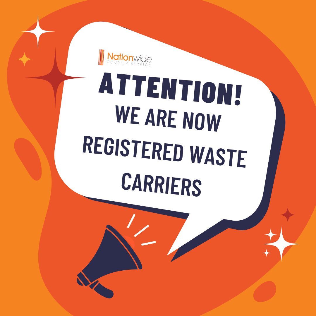 NationWCS's tweet photo. Nationwide Courier Service are now licensed to move non hazardous waste, for example metals, clean recyclable materials and plastics. This does not include household or garden waste. https://t.co/dOMOPmBTIX
