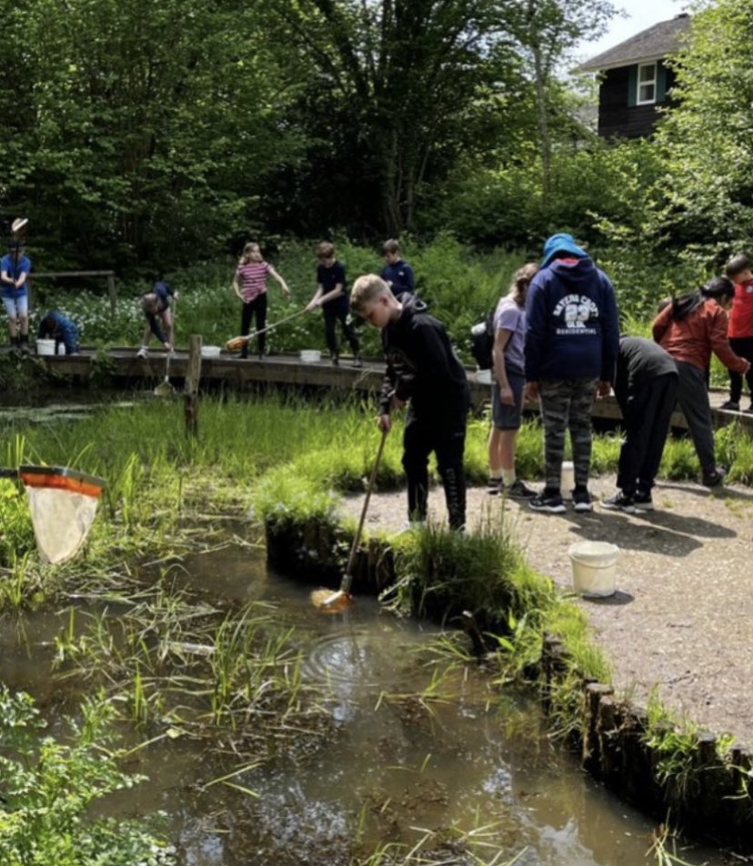 OLOLRottingdean's tweet photo. Sayers Croft- wading through rivers and pond dipping - just some of the activities going on! https://t.co/AvSyb1Mtrj