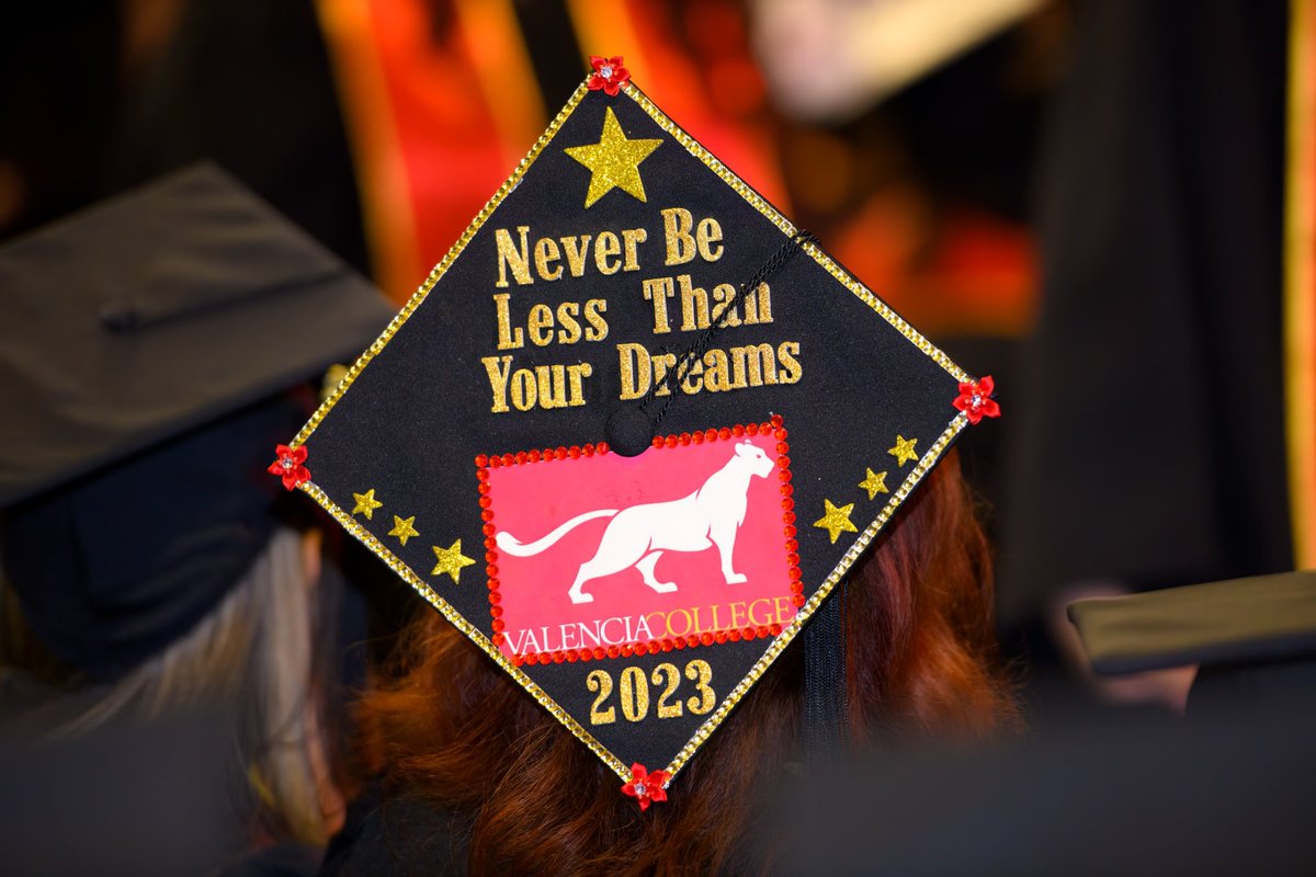 valenciacollege's tweet photo. #FlashbackFriday to some of our amazing #ValenciaGrad caps 🥹❤️🎓 https://t.co/xqPHb4xTZW
