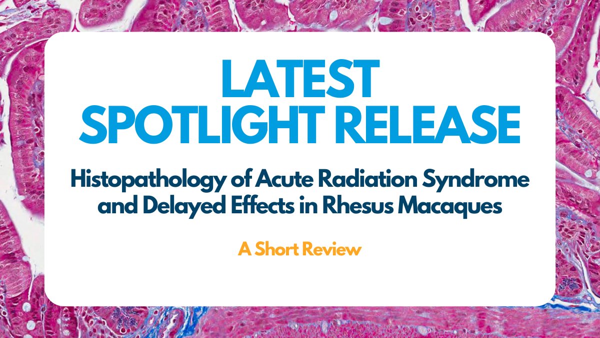 💡 BRAND NEW SPOTLIGHT RELEASED!! 💡
Discover the Histopathology of Acute Radiation Syndrome and Delayed Effects... A Short Review!
mailchi.mp/epistem/histop…
#Spotlight #CRO #DrugDiscovery #DrugDevelopment #Futureofmedicine