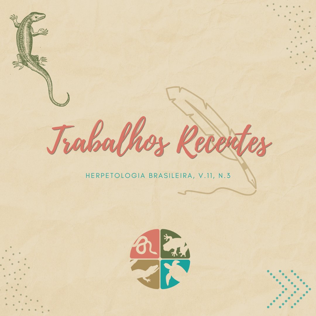 📢 Mais um trabalho recente na área!

🔎 Qual é o efeito da temperatura nos ovos, neonatos e adultos do lagarto Tropidurus torquatus? 🦎