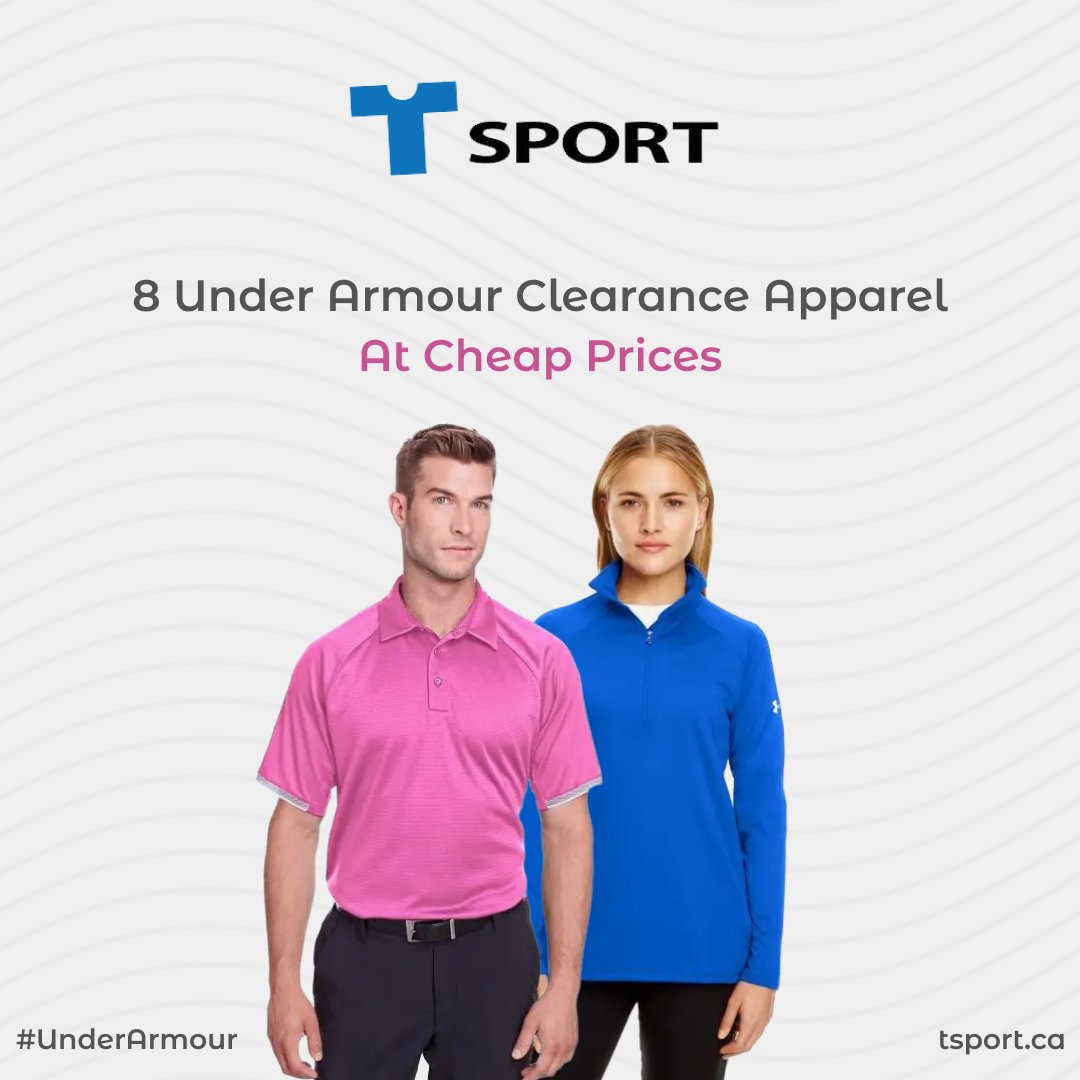 tsport_ca's tweet photo. Explore our blog featuring 8 Under Armour clearance apparel items at incredibly low prices. 
Grab yours now. 🔎 https://t.co/Q6ApW6pmwA

#underarmour #clearancesale #wholesaleclothing #canada #TSport https://t.co/F9oPkPp5pY