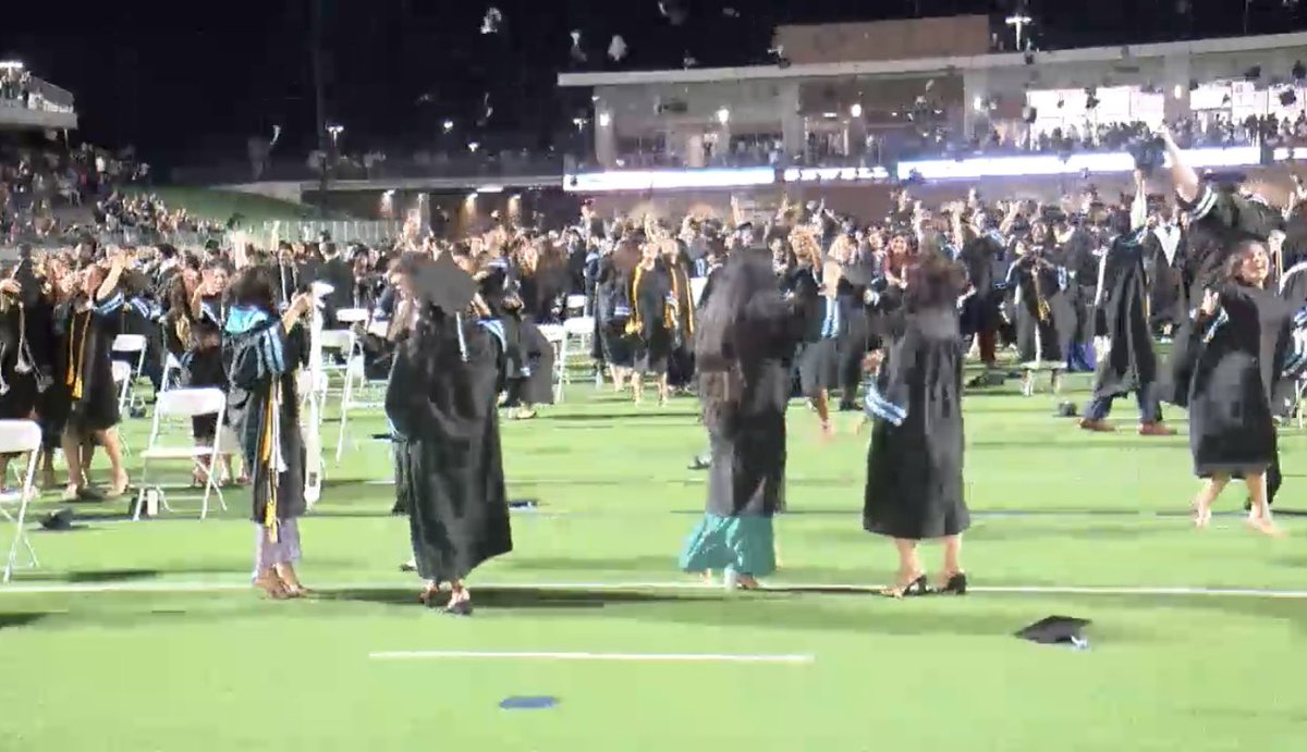 Oh my goodness! The Paetow graduation had me with ALL the feels. These were our opening year 7th grade Sabercats! I can’t believe their graduates! They will go on to do great things 💙😭🎓💙 #FirstYearFire #SJHCats #SJHbrightertogether